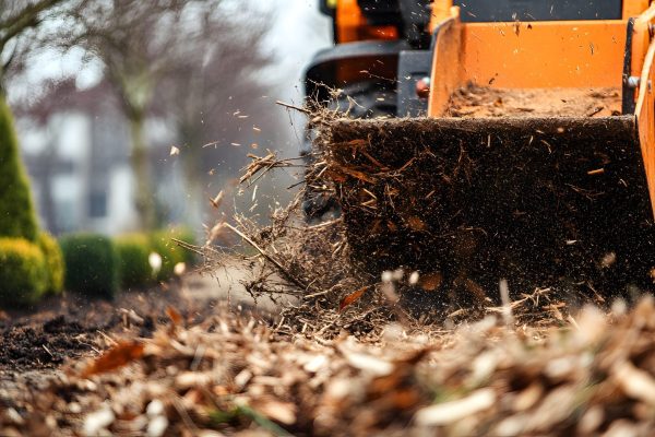 tractor-is-plowing-field-with-tree-background